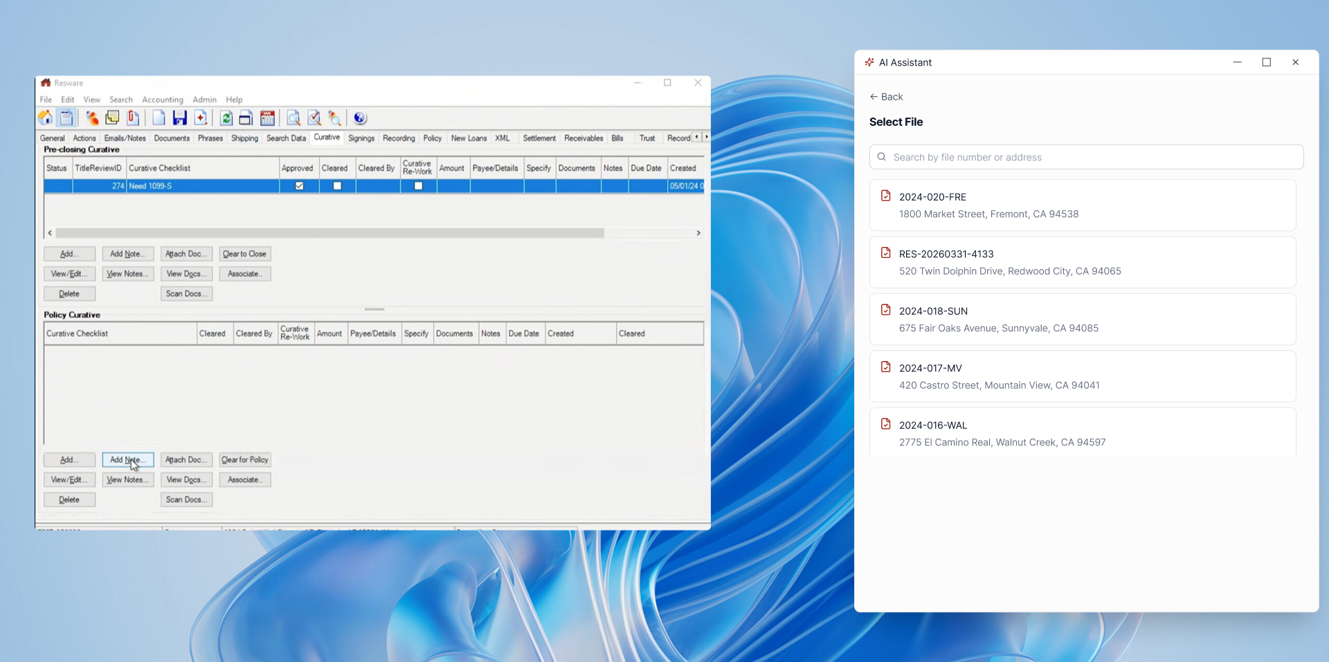 AI Assistant: selecting which file to work on